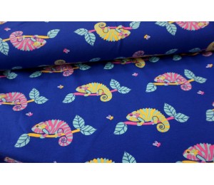 Jersey - Geckos Chamäleon blau